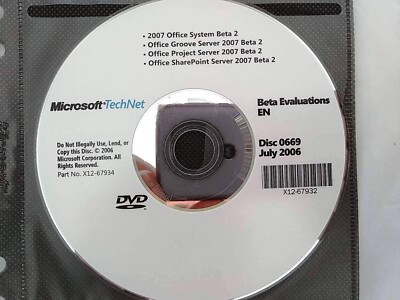 Microsoft Office 2007 Project Server SharePoint Server w/ 4 Product Keys