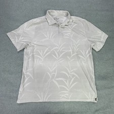 Nat Nast Luxury Originals Polo Mens XL Gray Striped Floral Print Casual Golf