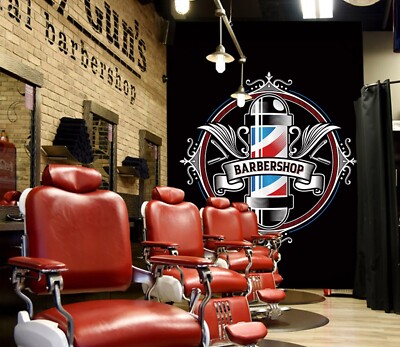 3D Exquisite J2089 Hair Cut Barber Shop Wallpaper Mural Wall Print Murals Erin
