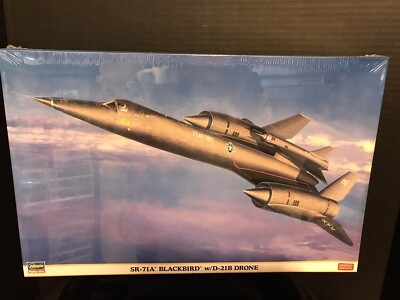 HASEGAWA 02041 SR-71A BLACKBIRD W/D-21B DRONE MODEL KIT-NIB-1:72 SCALE