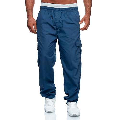 Mens Casual Jogger Fitness Gym Cargo Multi-Pocket Loose Straight Overalls Pants - Picture 12 of 78