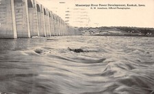 RPPC Mississippi River Power Development Keokuk Iowa Anschtz Photo 1914 Postcard