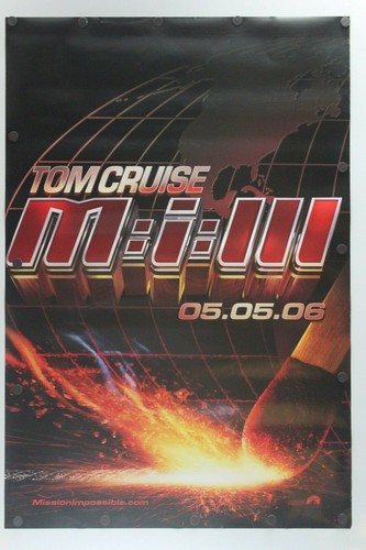 Mission Impossible III 2006 Double Sided Original Movie Poster 27" x 40"