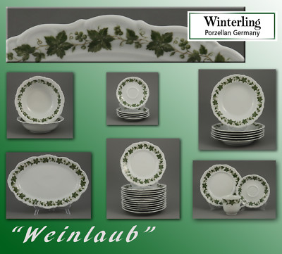 Winterling Röslau ''Weinlaub'' Teile zur Wahl: teller platte schale grün