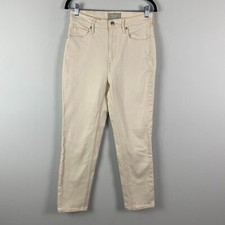 Everlane The Original Cheeky Jean Size 27 Beige Speckled Organic Cotton
