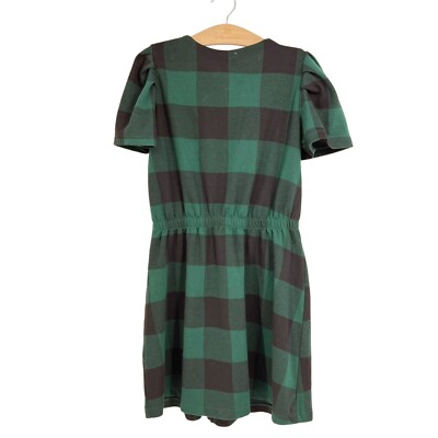 green checkered dress zara ZARA Green/Black Plaid Dress Size 6