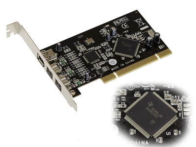 Karte PCI Firewire 800 Und 400 IEEE1394A IEEE1394B Chipsatz Ti SN082AA2