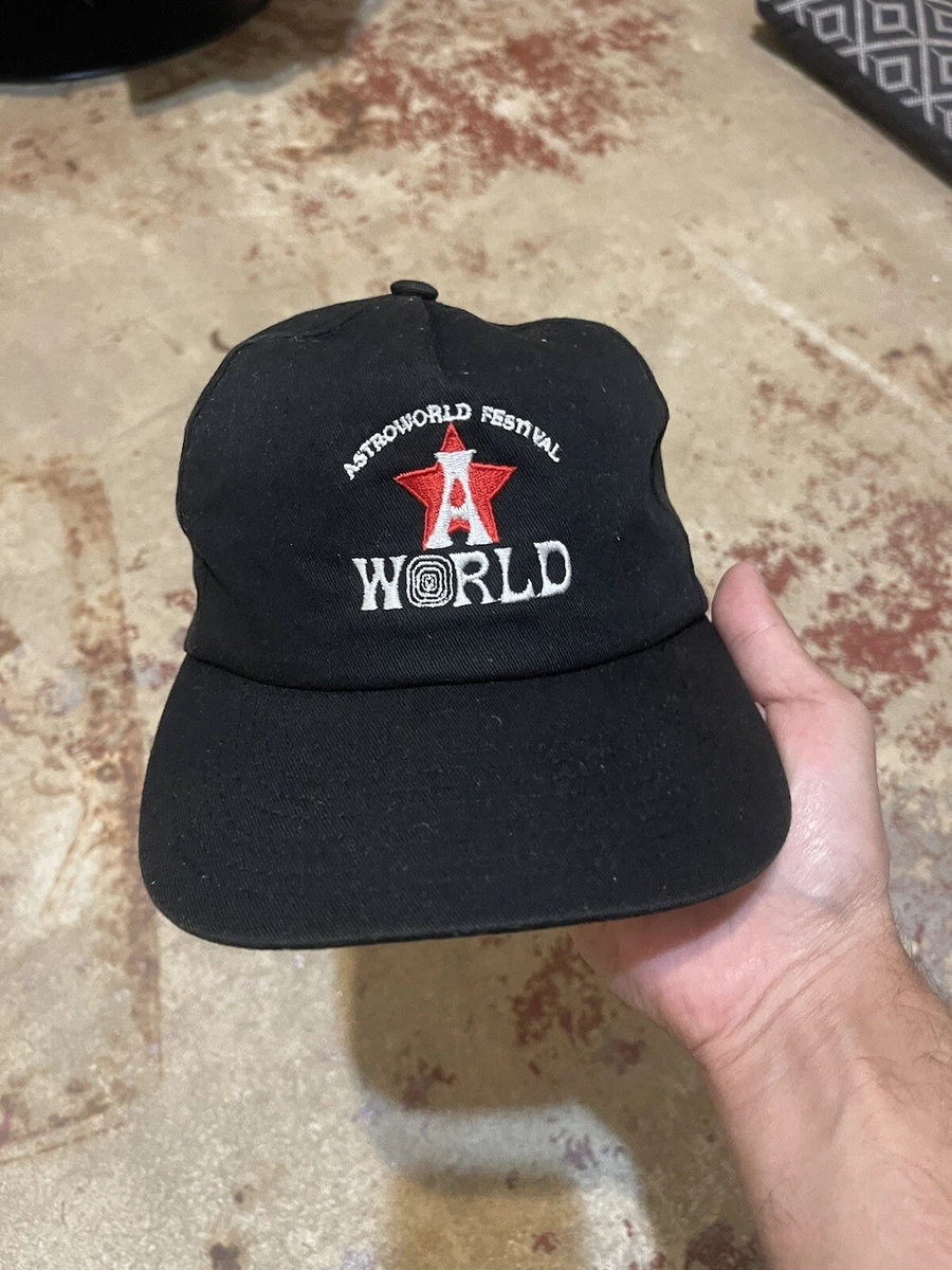 Authentic TRAVIS SCOTT Astroworld Hat Houston Texas 2018 BLACK