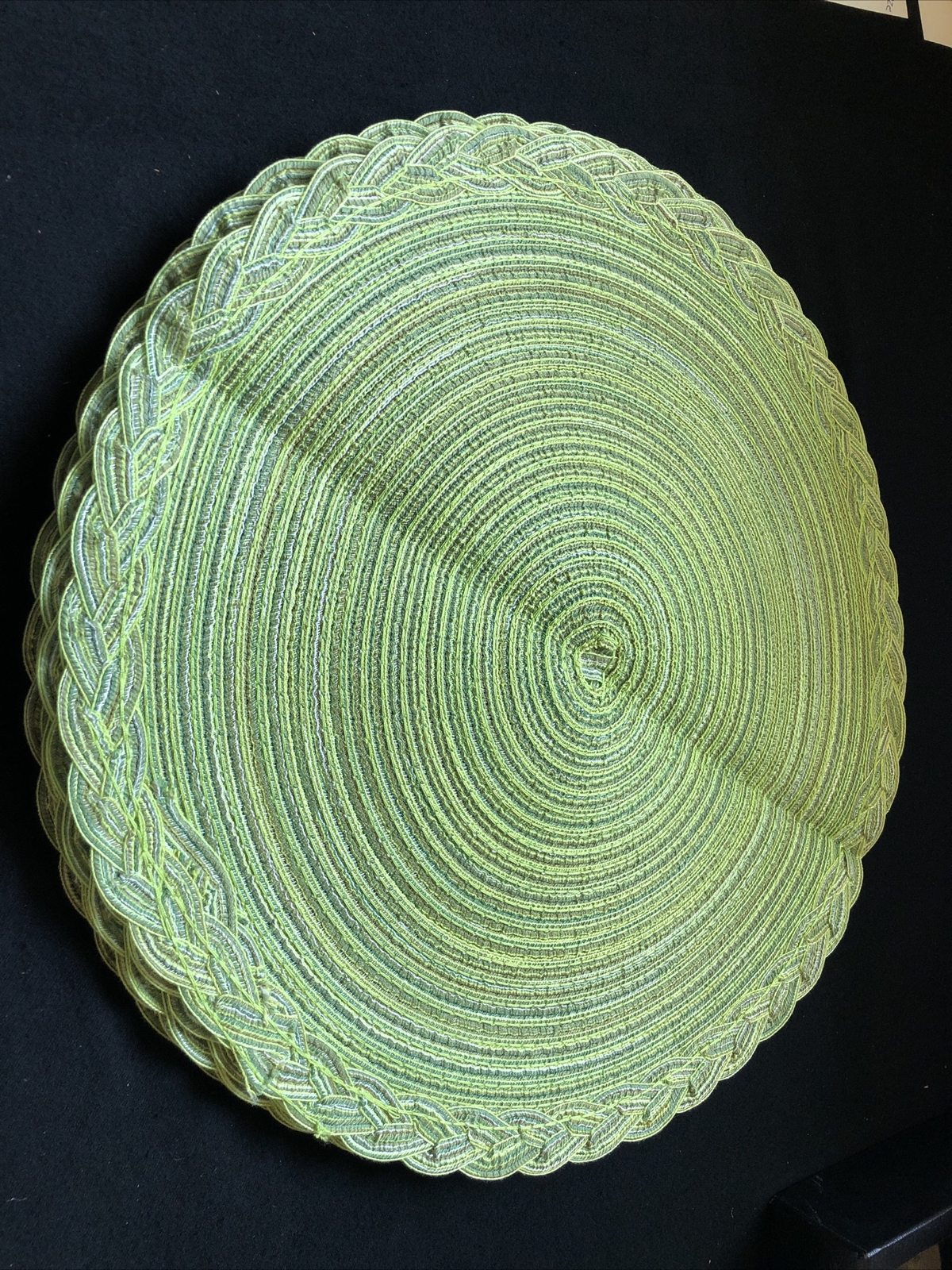 GREEN ROUND PLACEMATS Set of 6FALL BRAND NEW eBay