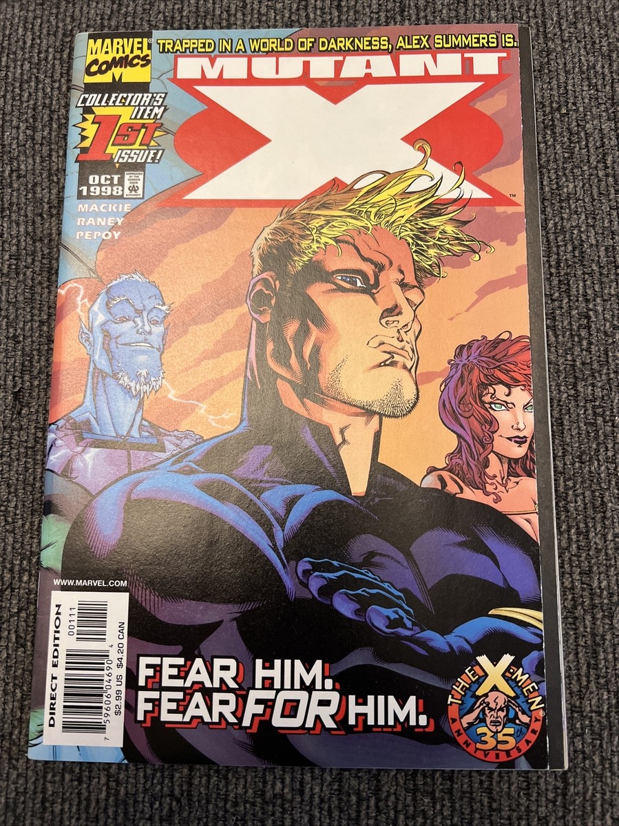 Mutant X #1 (1998 Marvel) Havok on Parallel Earth, Wraparound