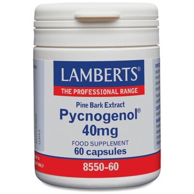 Lamberts Pycnogenol 40mg Capsules (60) BBE 12/2028
