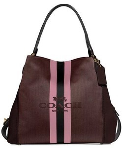 coach horse and carriage jacquard edie 31 shoulder bag