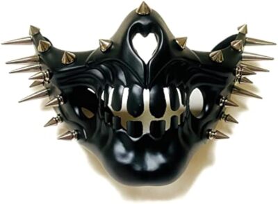 Halloween Costume Cosplay Steampunk Dress up Party Masquerade Spike Gas JAW Mask
