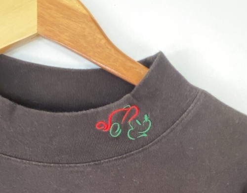 Walt Disney World Vintage Mock Neck Mickey Mouse Golf T-Shirt Schwarz Größe XL - Bild 2 von 5