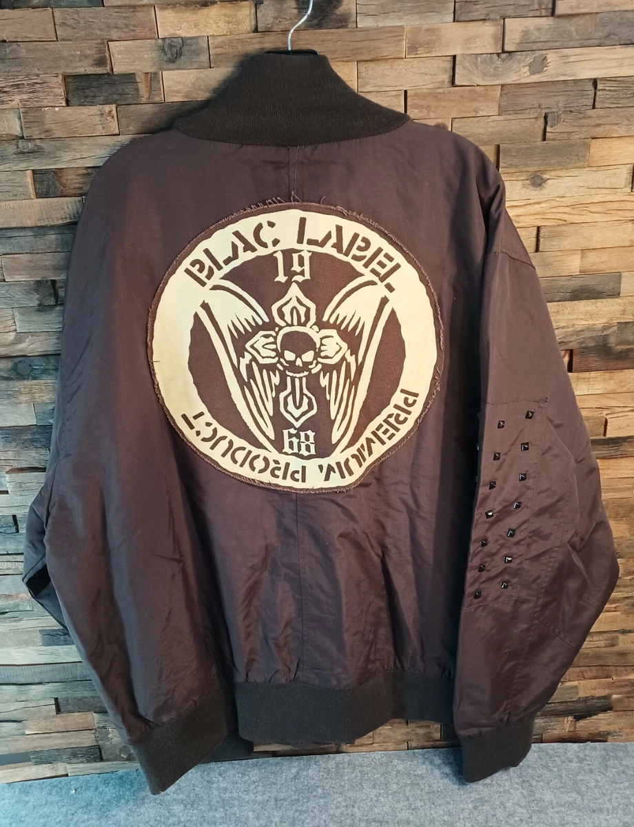 Blac Label Embroidered Punk Jacket Men's 3X Brown | eBay
