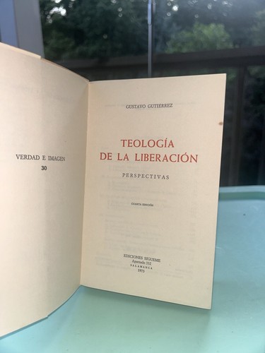 TEOLOGÍA DE LA LIBERACIÓN Perspectivas Gustavo Gutiérrez primera edición extraño - Picture 19 of 21