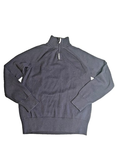 Pull col V coton cachemire marine BRENTBT