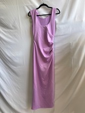 Black Halo Purple Braden Gown Size 6 with small hole