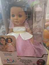 BABY Born Princess Baby Doll Ava - Brown Hair, Light Brown Eyes: Includes Shoes