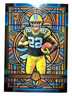 ROOKIE CARD MATTHEW GOLDEN Packers 2025 Mosaic 5x7 OVERSIZED STAINED GLASS Card