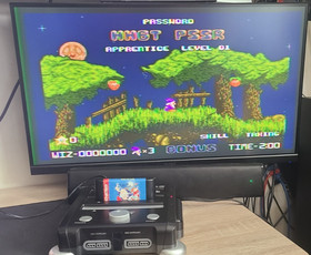 Hyperkin RetroN 3 NES Sega Genesis Super nintendo console + 2 games