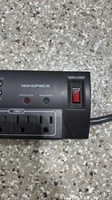 Monoprice 8 Outlet Surge Protector Power Strip w/ Timer  Grounded LED