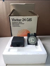 Vintage Vivitar 24 CdS Exposure Meter With Box And Case