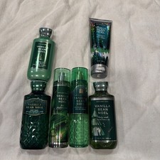 Lot 6 Bath  Body Works Vanilla Bean Noel Fragrance Mist Body Wash  Lotion New