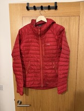 Rab Women’s Microlight Alpine Jacket Medium 10 Red Faded Logo And Slight Marks