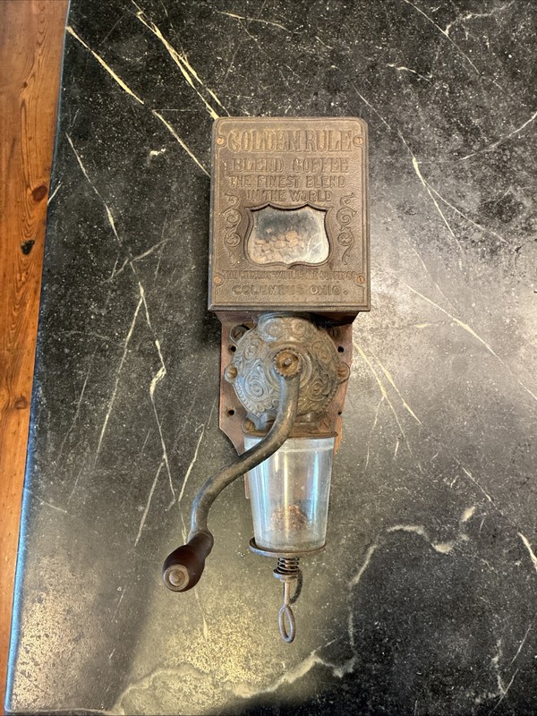 Vintage Original Golden Rule Coffee Grinder