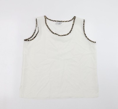 Weiße Basic-Bluse für Damen UK-Größe 16