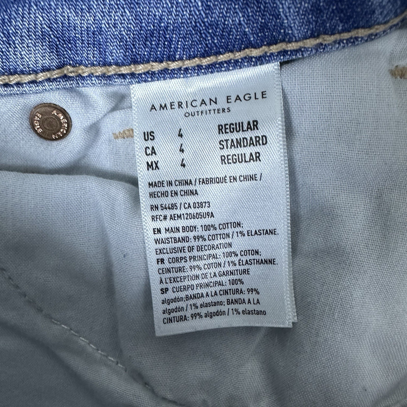 American Eagle High-Rise Patchwork Straight Mom J… - image 7