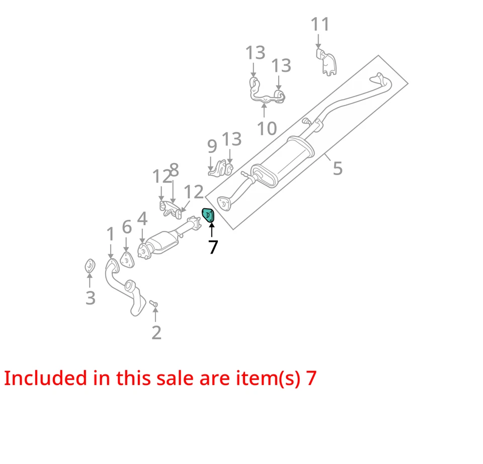 FITS 1990-2003 CHEVROLET GMC S10 SONOMA GASKET-EXH MUFF 15709297 - NEW OEM - Image 3 of 4