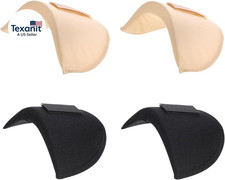 2 Pairs Set-In Shoulder Pads Thickness 1.5Cm Breathable Sponge Pads High Low Sho