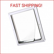 Trixie Pet Products 2-Way Locking Dog Door, Medium to X-Large Dogs, White