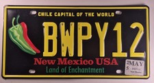US Kennzeichen, USA US License Plate New Mexico BWPY12