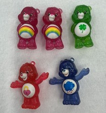Care Bears Mini Figure Lot of 5 Glitter Sparkle Bears Collectible Toy Figures