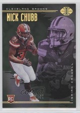 2018 Illusions Trophy Collection Green 31/99 Isaiah Crowell Nick Chubb #32 7zf