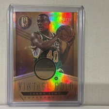 Shawn Kemp Panini Gold Standard Vintage Gold 19/20 Relic Card Supersonics