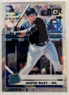 2019 Donruss Optic Rated Rookies Pandora Prizm #95 Austin Riley RC #D 56/99