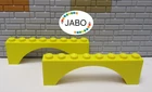 (D2/16) LEGO 2x 3308 Arch Brick 1x8x2 Yellow 375 6263 1592 580
