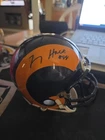 TORRY HOLT AUTOGRAPHED MINI HELMET A.P.E. VALIDATION GREATEST SHOW ON TURF NICE