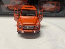 MERCEDES-BENZ G500 DIE-CAST, 1:43, PULLBACK, DEALER ED., NEW, ORANGE.