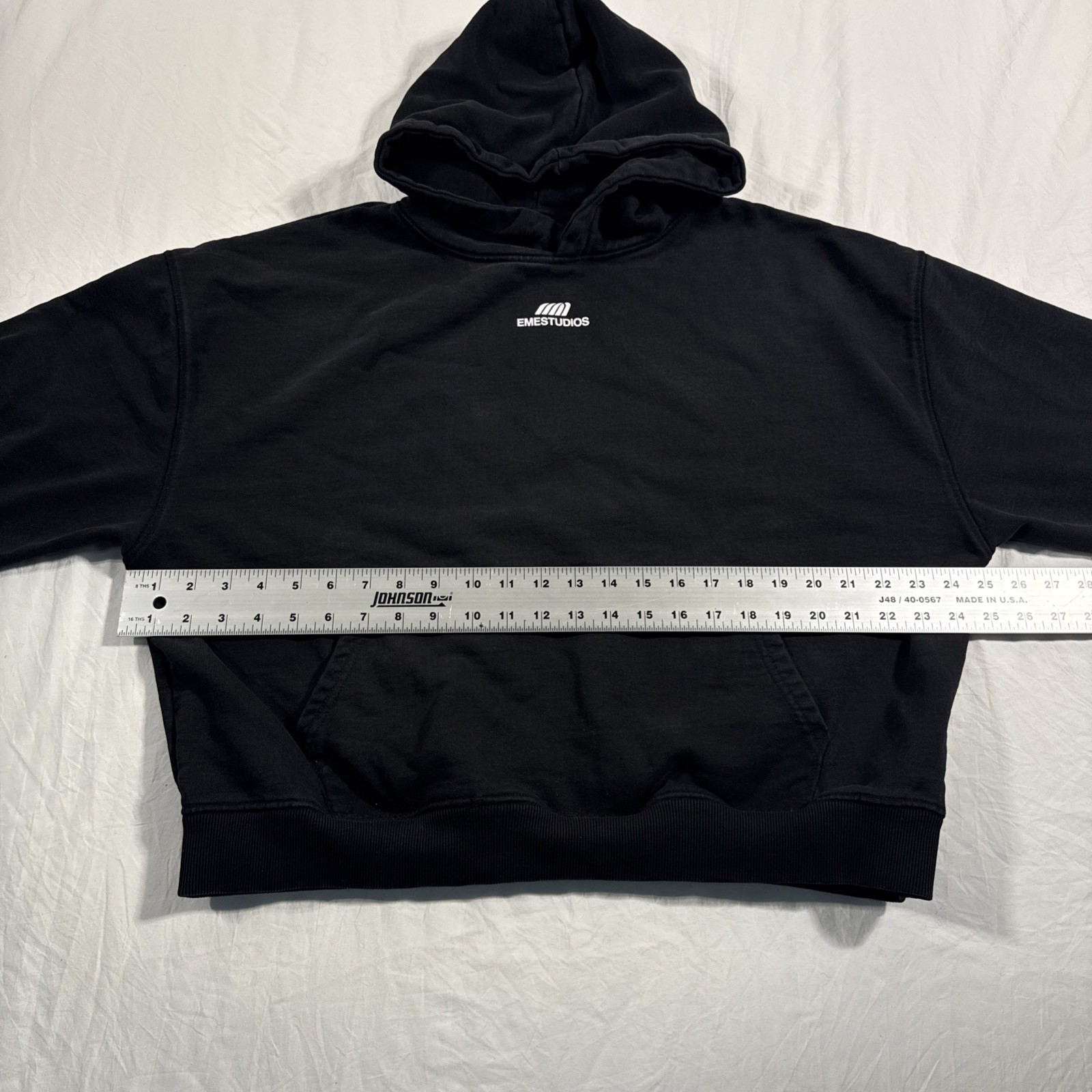 Eme Studios Basic Shadow Oversized Hoodie Black S… - image 7