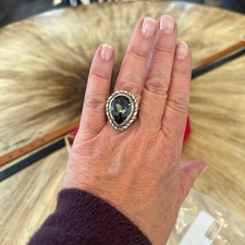 Vintage Brighton Swarovski Crystal Ring size 7.