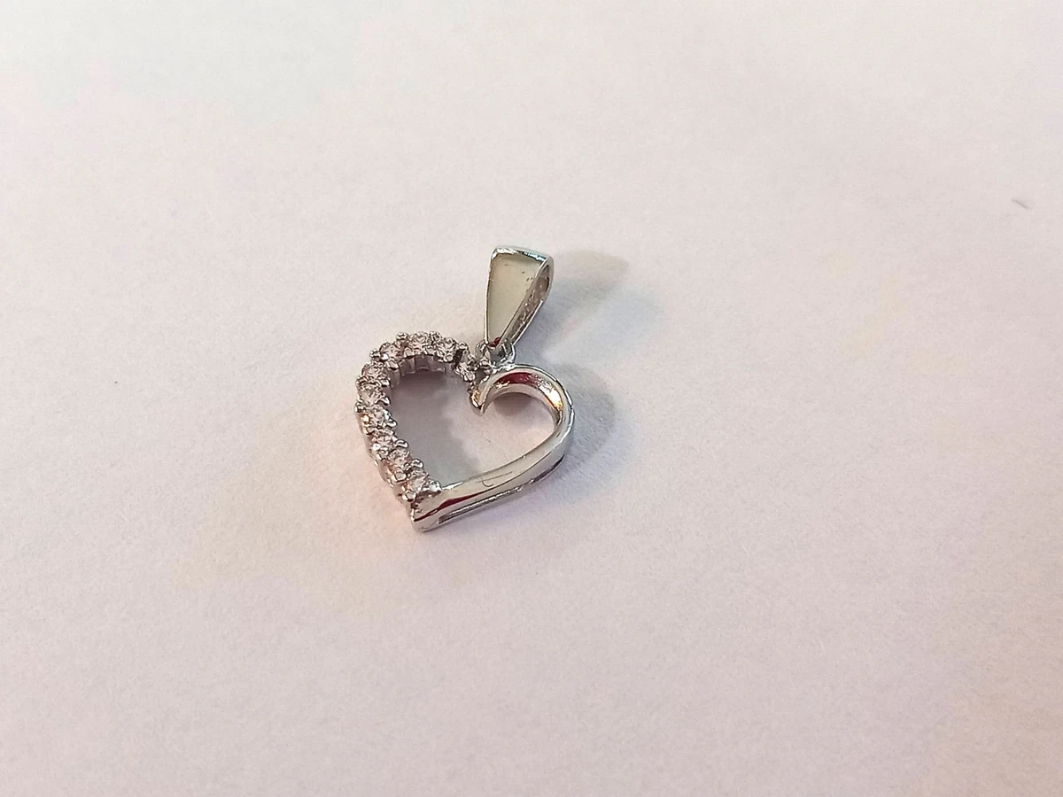 Collana In Oro Bianco 9 Carati Con Zircone 5,75 Mm Con Incastonatura A Griffe 50771