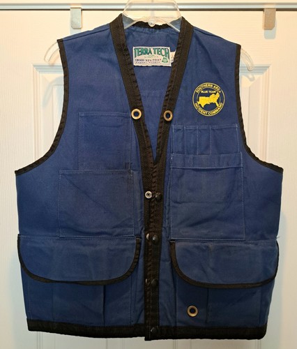 TERRA TECH Large Blue Field Work Vest Southern Area Incident Command USA