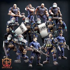 World in Ruins Polizei Resin Miniaturen 28mm ...