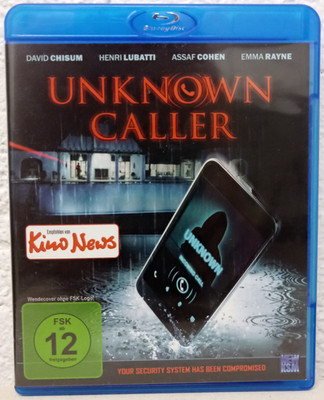 Unknown Caller Blu Ray                                   