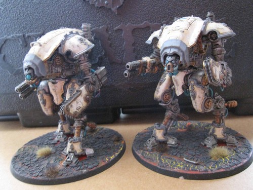 40K Imperial Knights Armiger  x 2 with Thermal Spear and Reaper chain glaive - Picture 7 of 7